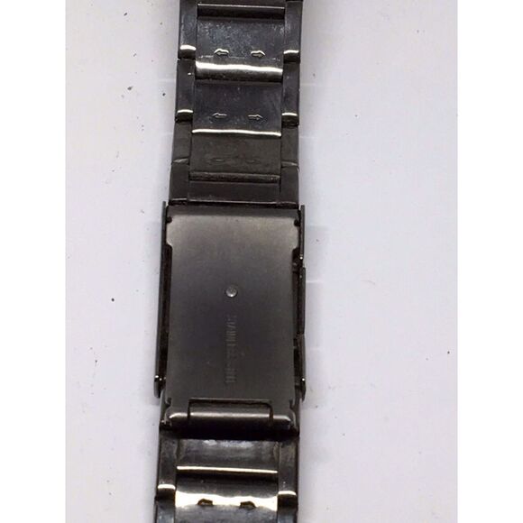Authentic Fossil Watch Bracelet Case Links Parts Band 20mm Dark Grey A551 - Picture 5 of 8